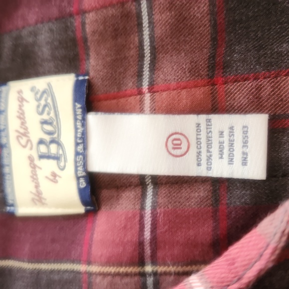 G. H BASS HERITAGE SHIRTINGS PLAID  SHIRT DRESS - Picture 6 of 12